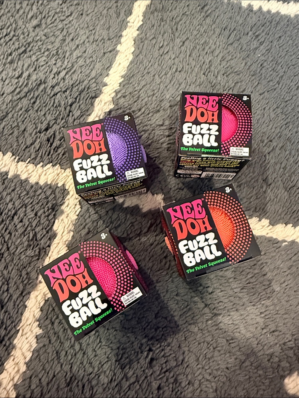 Needoh Fuzz Balls - 4 pack